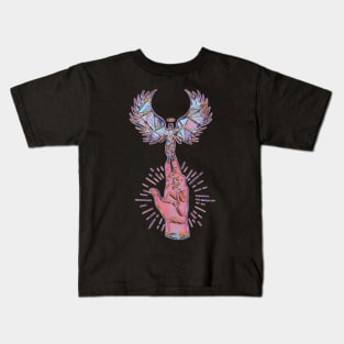 Angel colored trend believe heaven Kids T-Shirt